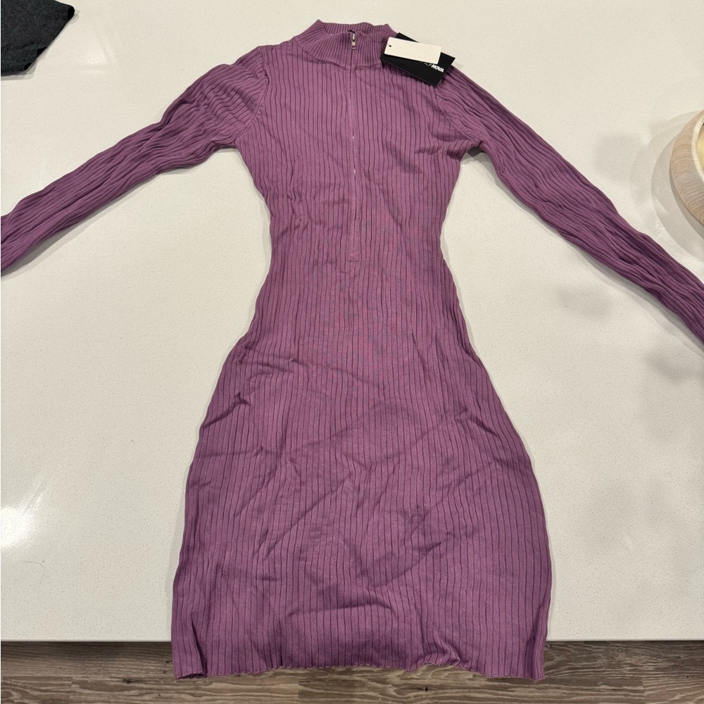 Fashion Nova Lilac Body Con Dress